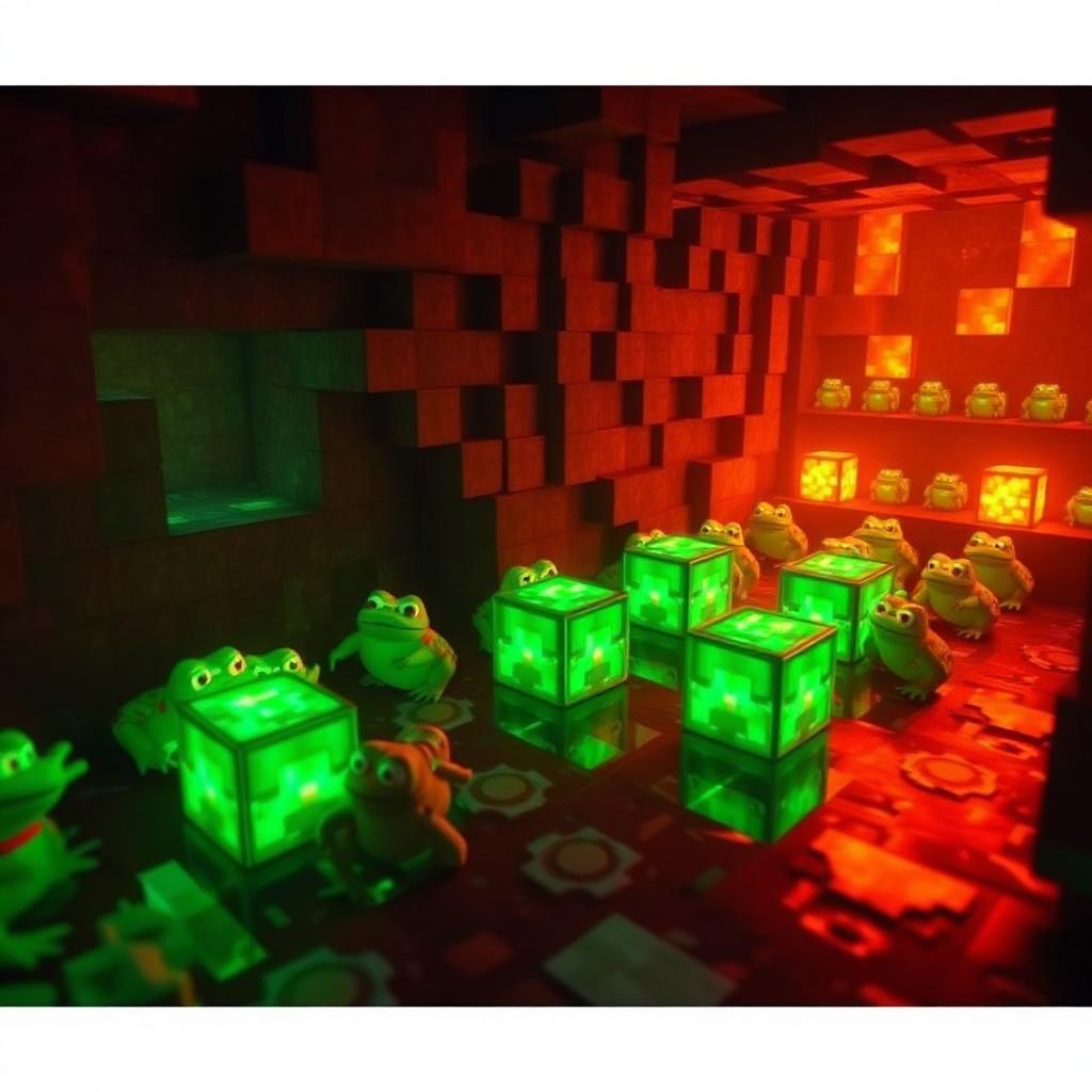 Frog Light Farm with Magma Cubes